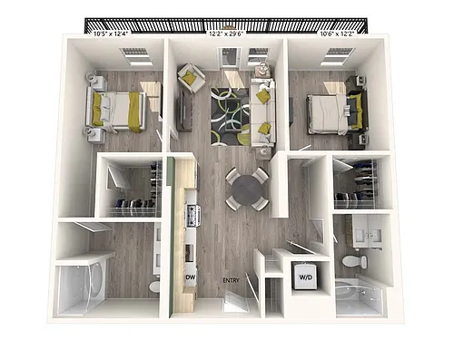 Floor plan BM2-FinishI-1019-1038sf