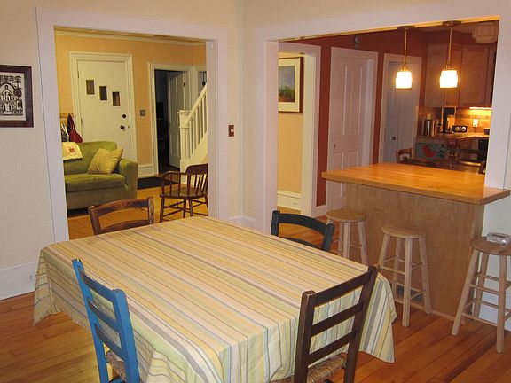 Dining, living, kitchen