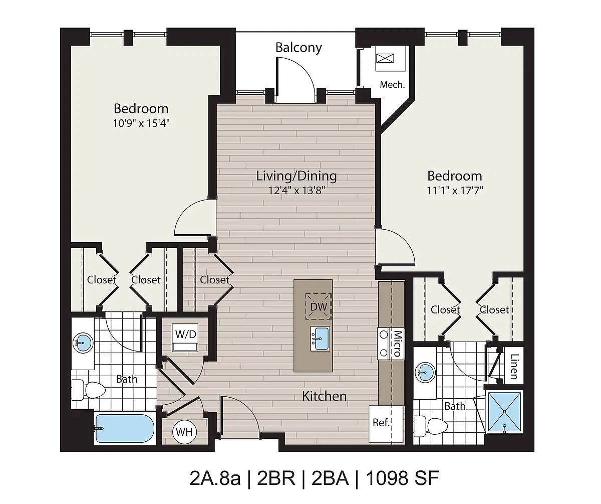 Floor plan 2A.8a