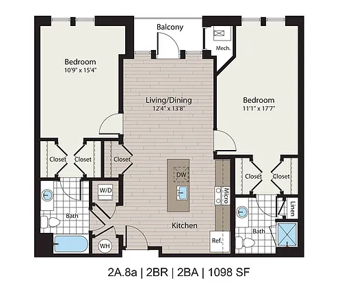 Floor plan 2A.8a
