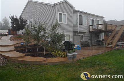 Backyard view w/ patio & deck