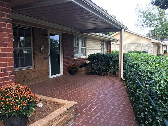 Walking up to front patio.