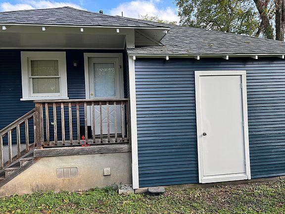 Back porch and storage area