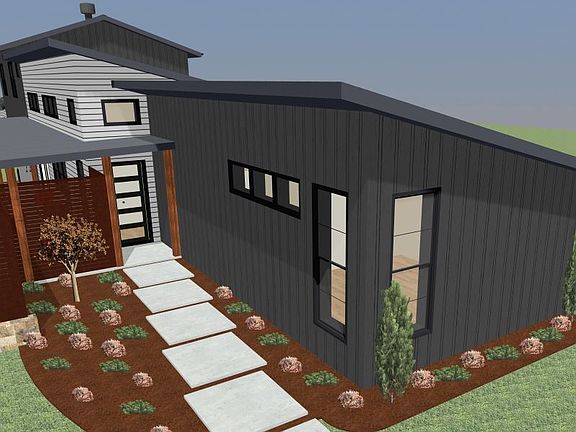 Mid-Century Modern 4BR 4BATH Dark Exterior