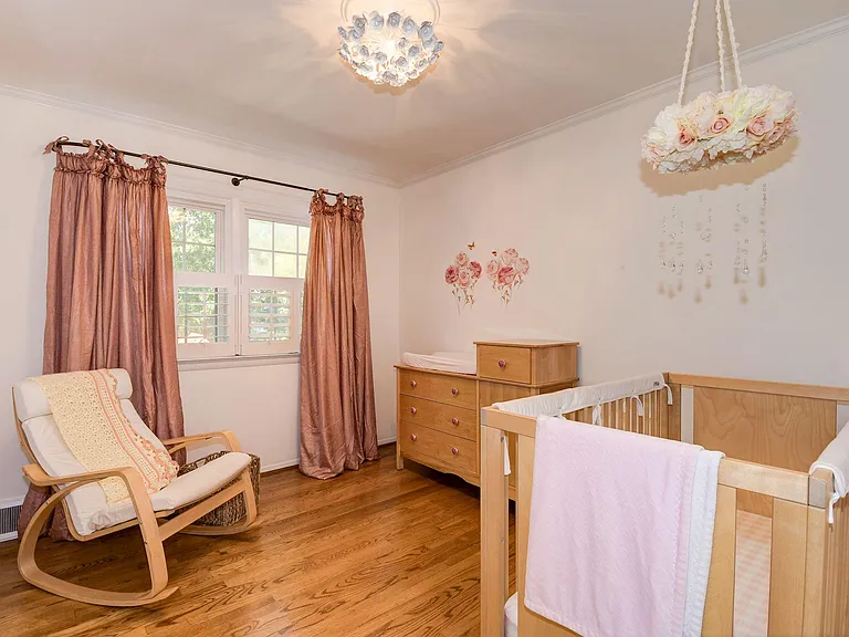 Wall treatments and curtains not included. This bedroom is neutral off white. Fixture is now a ceiling fan/light.