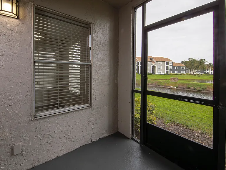 Screened-in patios offer residents a relaxing and shaded outdoor space to enjoy the pleasant Florida weather.