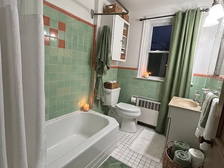 bathroom with a very sassy style...