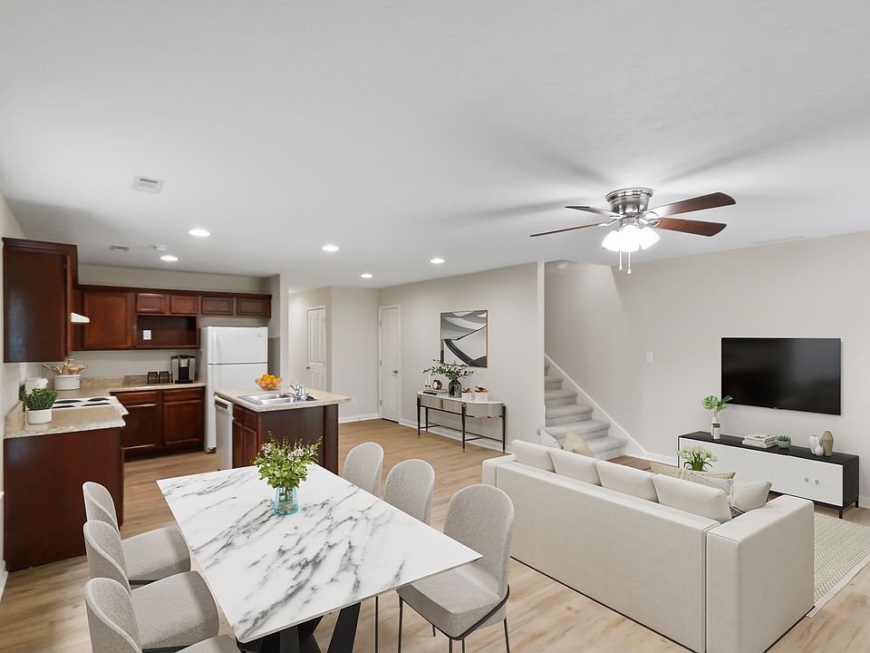 Living Area with Virtual Staging