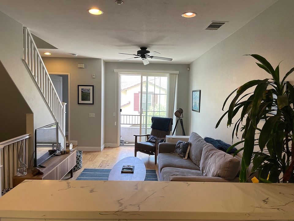 Bar and living area