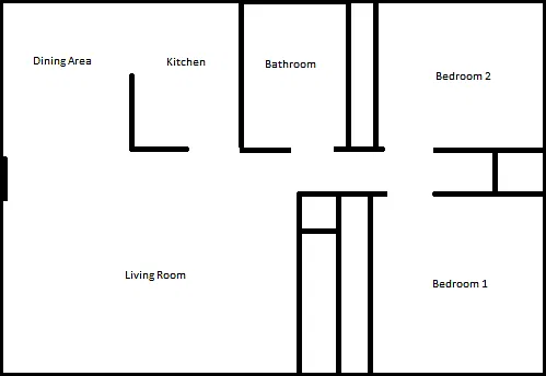 2 bed, $930 — Photo 2