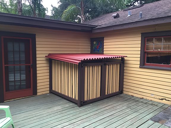 Bike storage on deck 