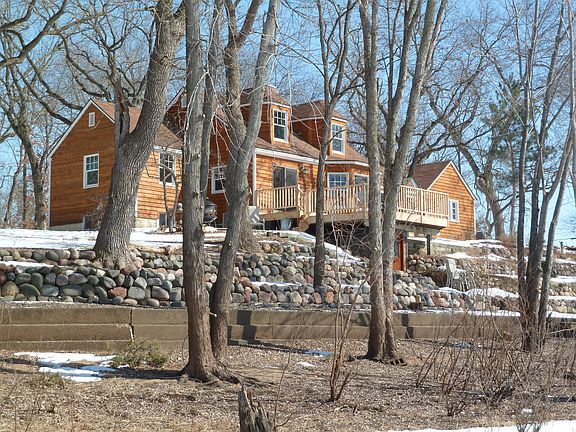 Riverside view of the home