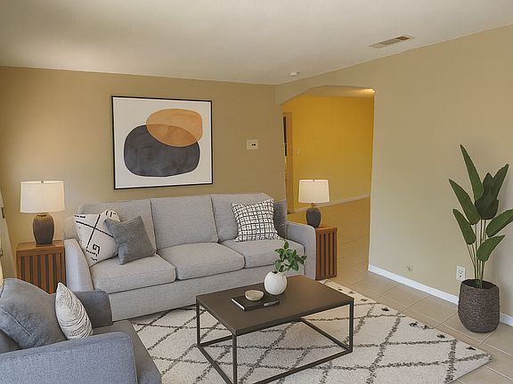 Digitally Staged Living Room 1