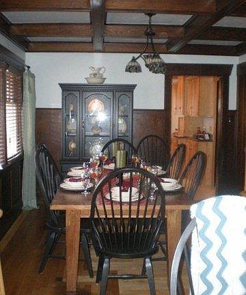 Formal dining room furnished