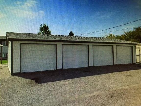 Garages in alley