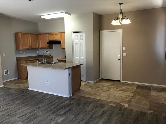 Kitchen and family room