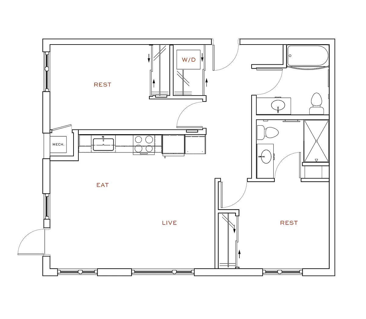 Floor plan D6