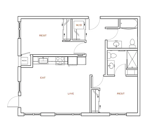 Floor plan D6