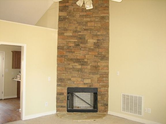 New gas log FP w/stonework