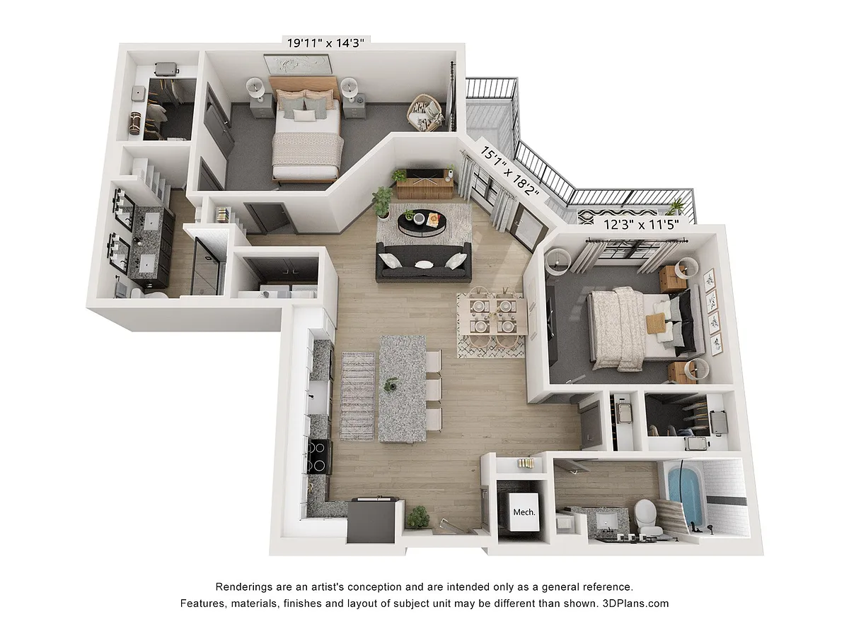 Floor plan B3