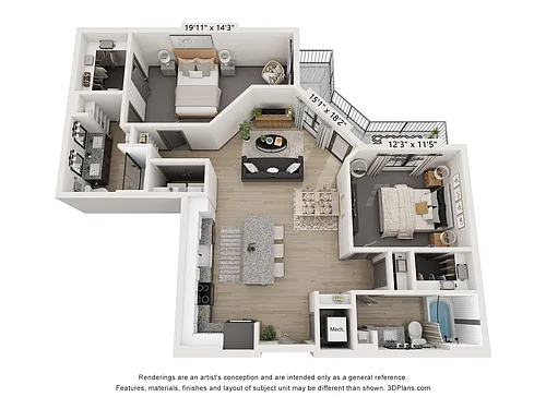 Floor plan B3