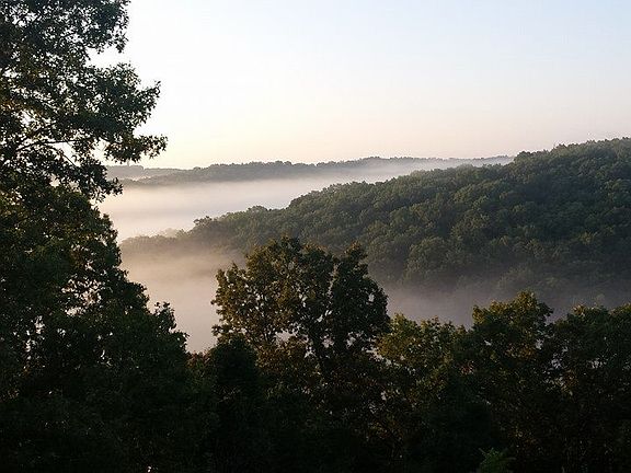 "Smoky morning coffee view!