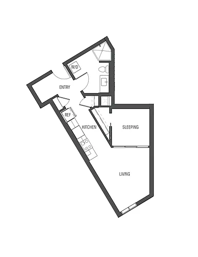 Floor plan Open 1x1 - O4