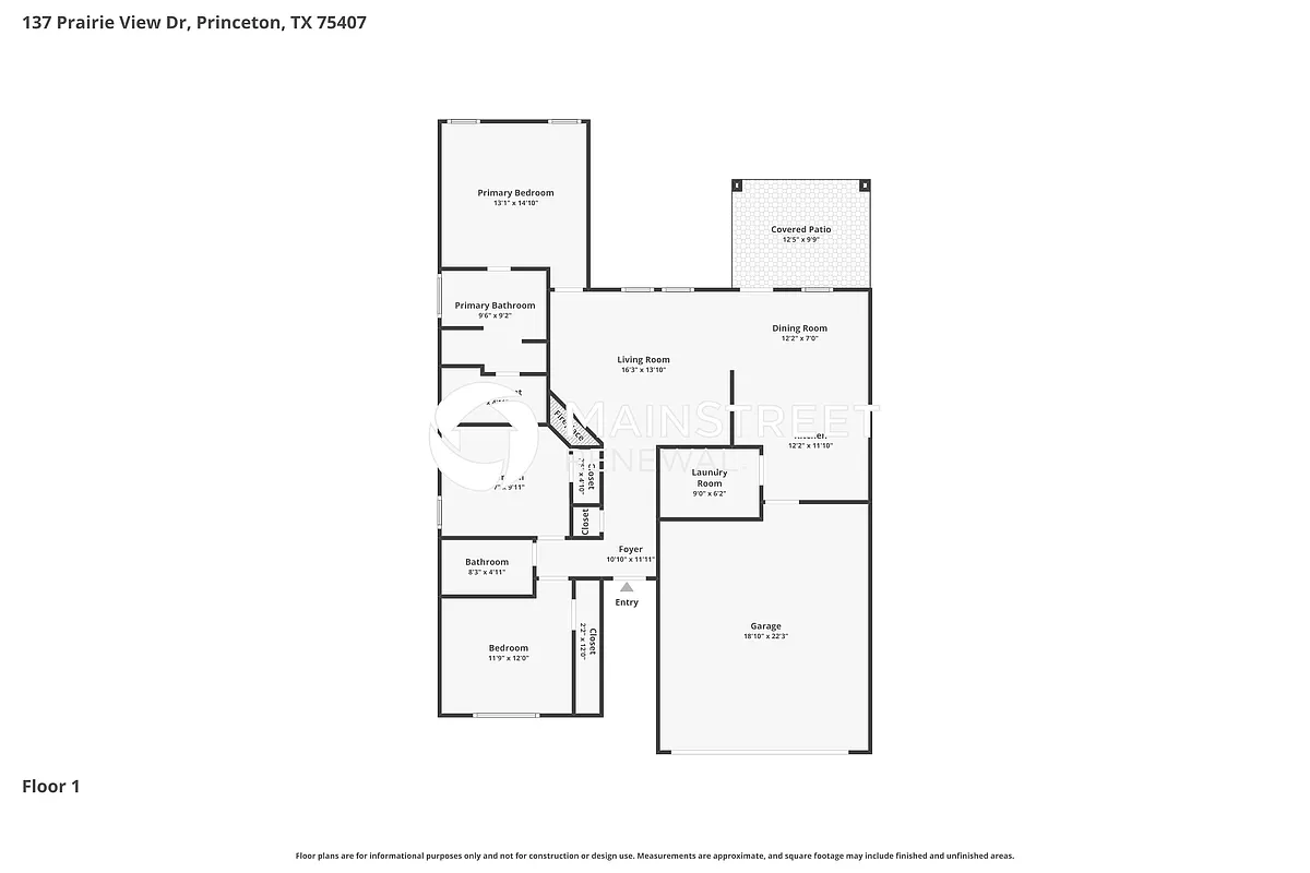 Floor Plan - 137 Prairie View Dr