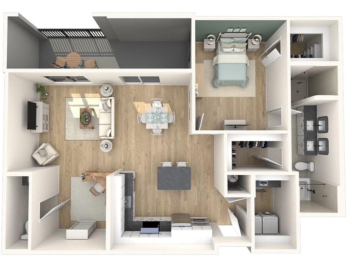 Floor plan Rice Village A