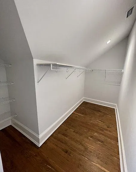 Large walk-in closet.