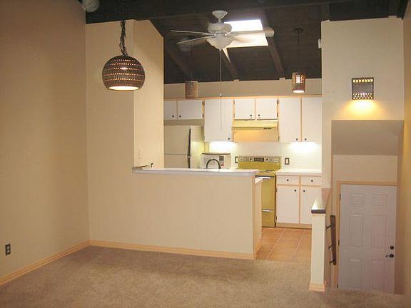 Kitchen viewed from living area