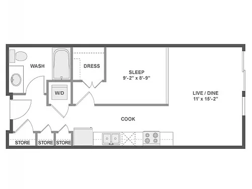 Floor plan E1