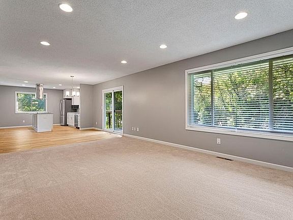 Huge family room with picture window