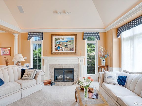 1 of 2 gas fireplaces for the cold yet cozy days and nights.