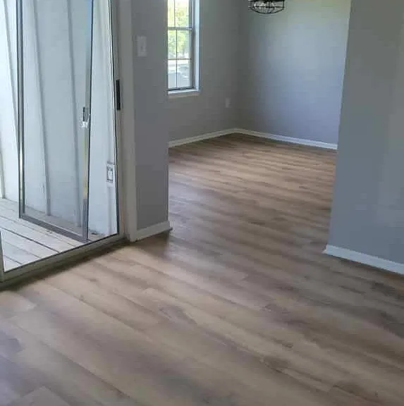 Dining room and slider to porch view from living room