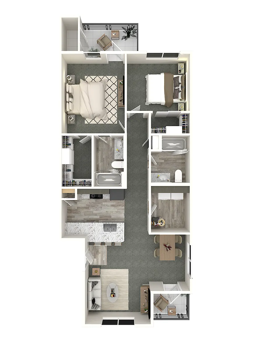 Floor plan Two Bedroom