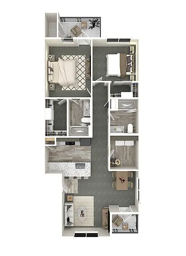 Floor plan 2 X 2