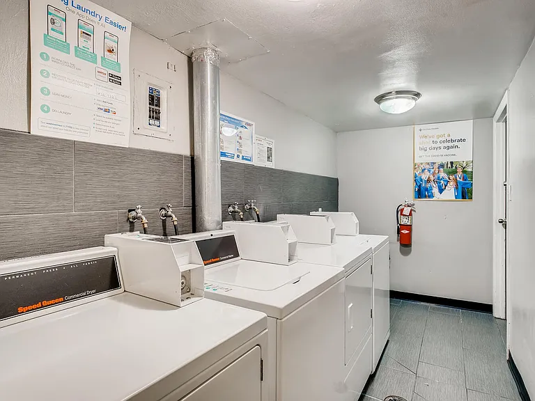 The Community Laundry Facilities at Mondrian Colorado Apartments