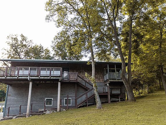 Decks and stairs to entrance