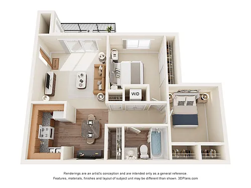 Floor plan Two Bedroom