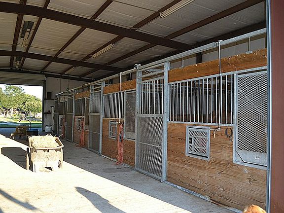 Another view of the horse stalls