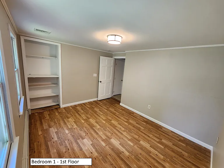 4th bedroom, located on 1st floor, back corner of home