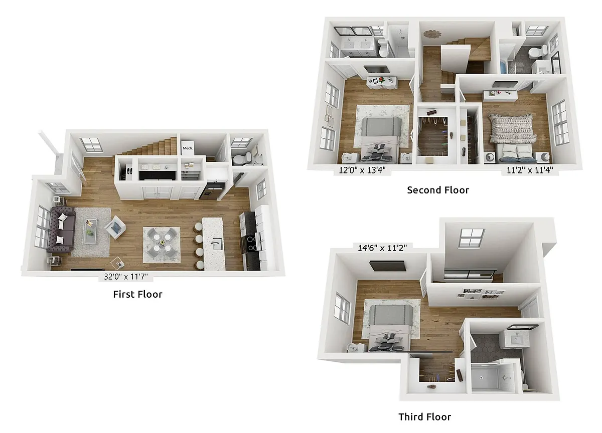 Floor plan B2 with a Study
