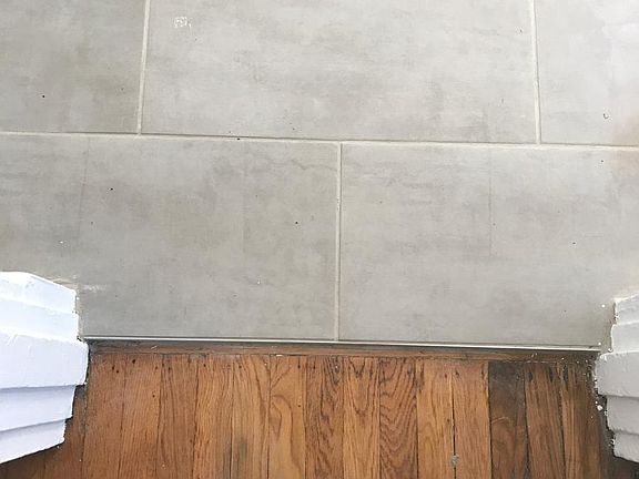 Transition from Wood to Tile