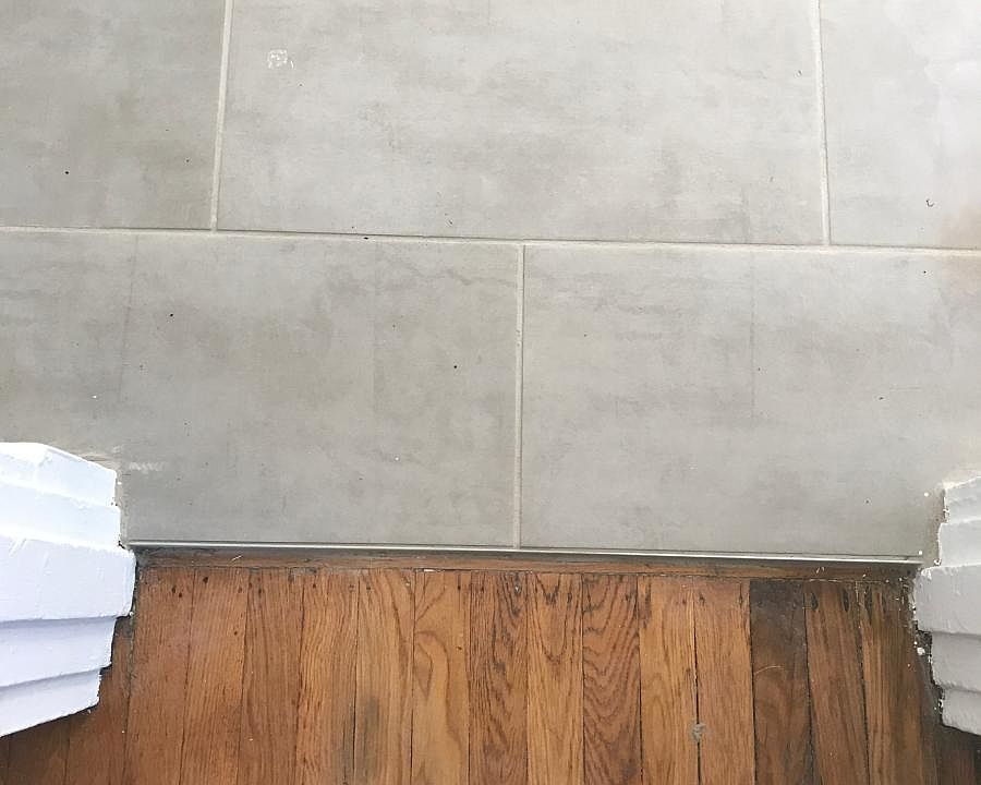 Transition from Wood to Tile