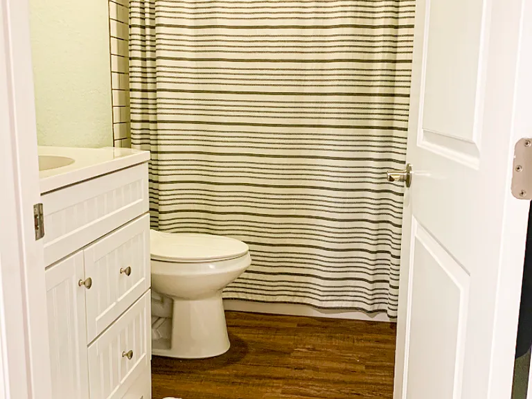 Basement full bath. Bedroom downstairs, picture not shown.