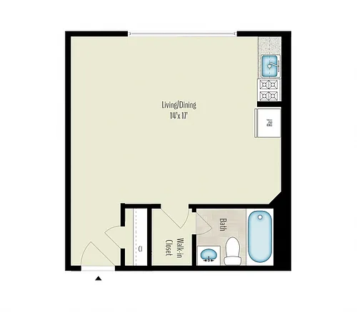 Floor plan Studio