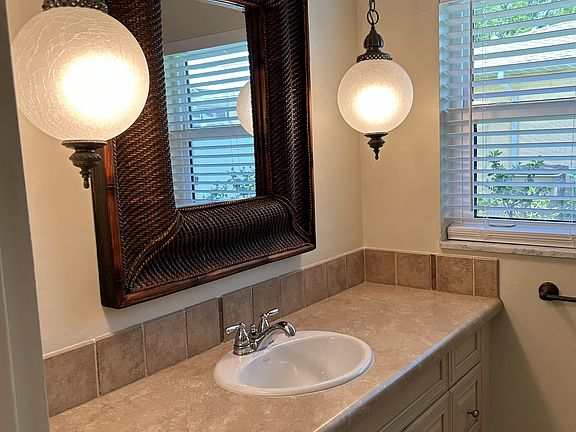 Guest bath vanity with lots of storage