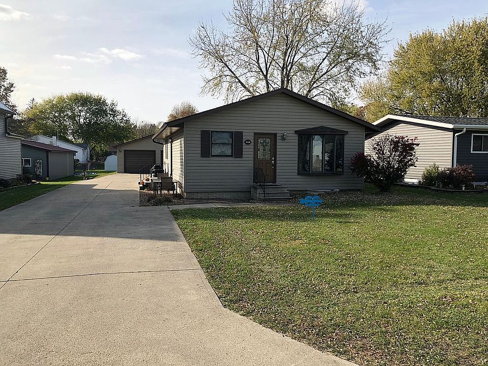 The front from the road. 