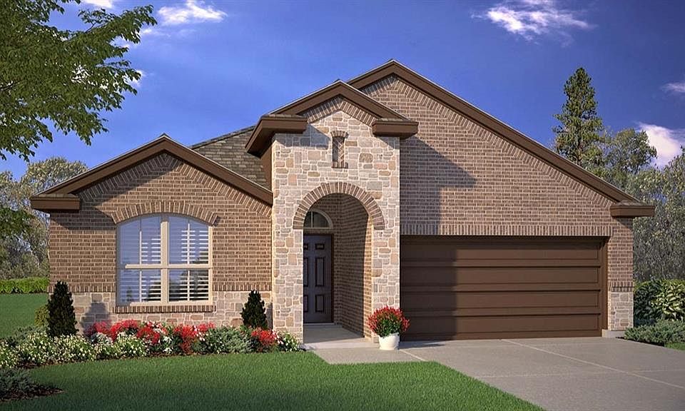 Front Elevation-D.R. Horton''s Blanco Floorplan Elevation B- All Home and community information, including pricing, included features, terms, availability and amenities, are subject to change at any time without notice or obligation. All Drawings, pictures, photographs, video, square footages, floor plans, elevations, features, colors and sizes are approximate for illustration purposes only and will vary from the homes as built.